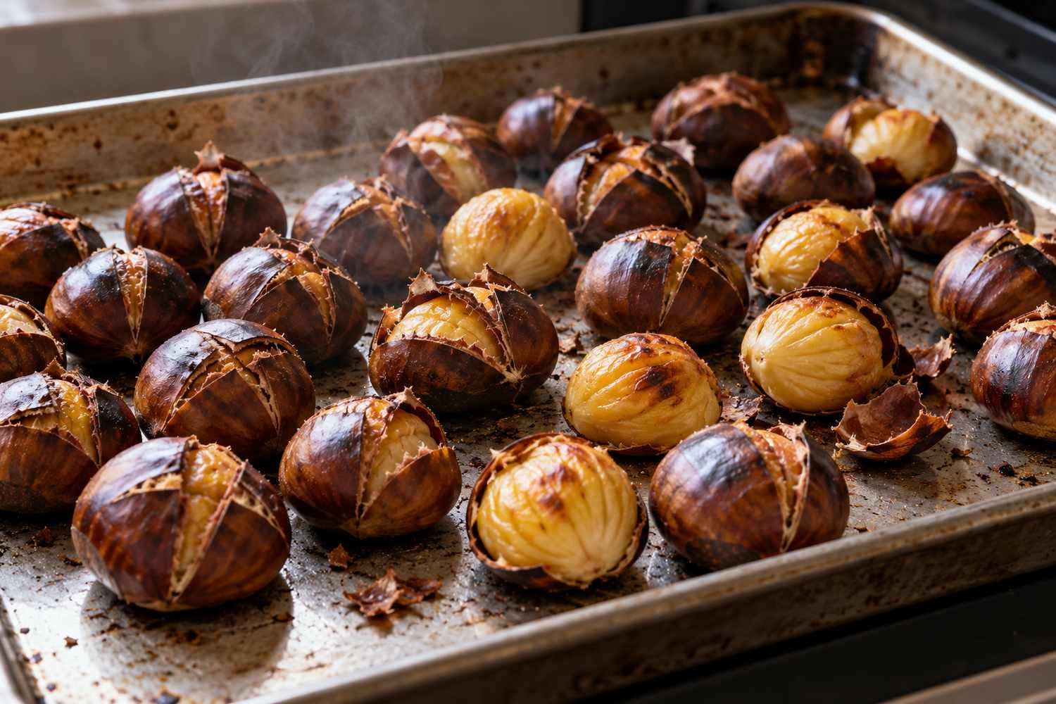 Come fare le castagne arrosto senza braciere: i trucchi casalinghi