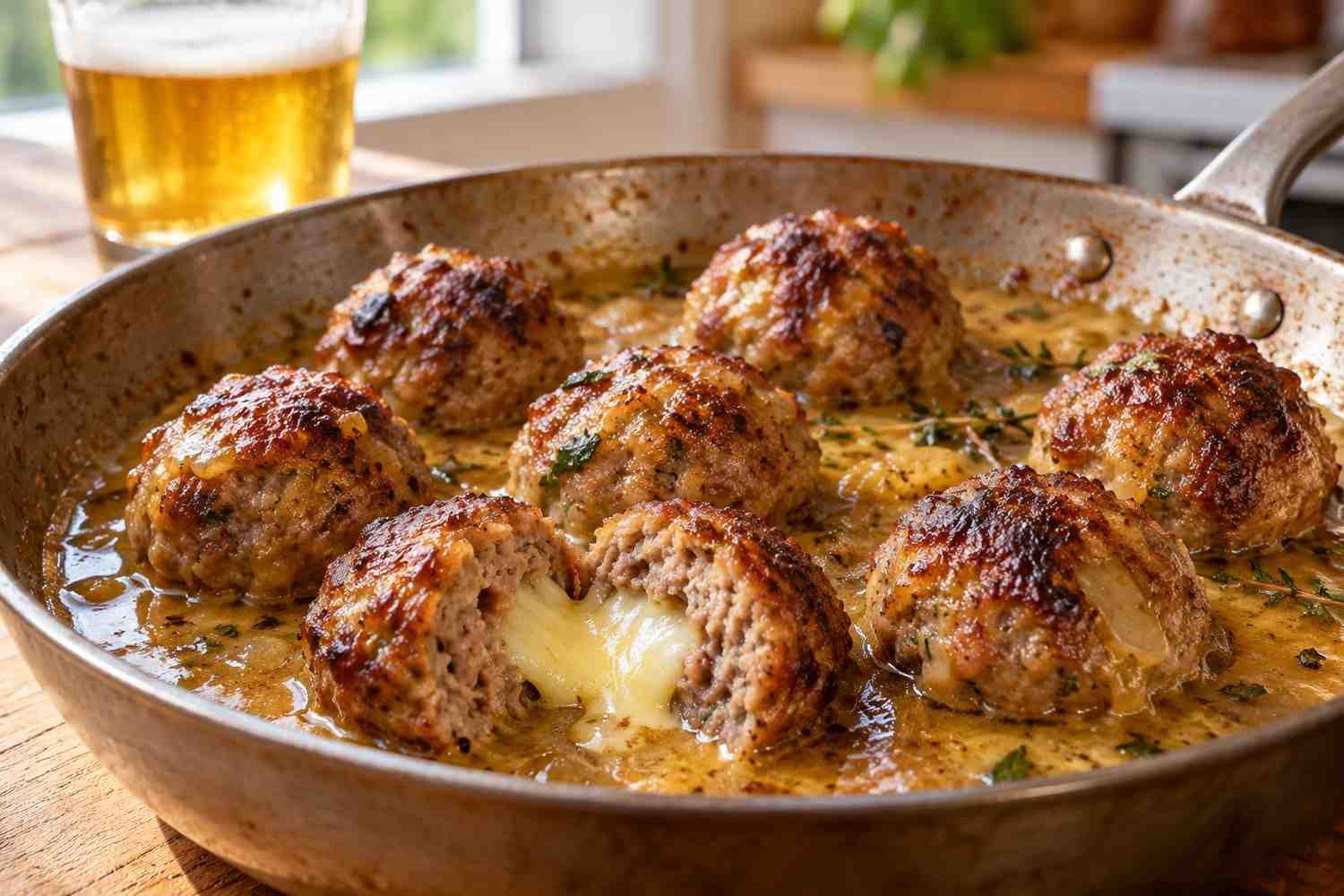 Polpette alla birra: il segreto è nel formaggio