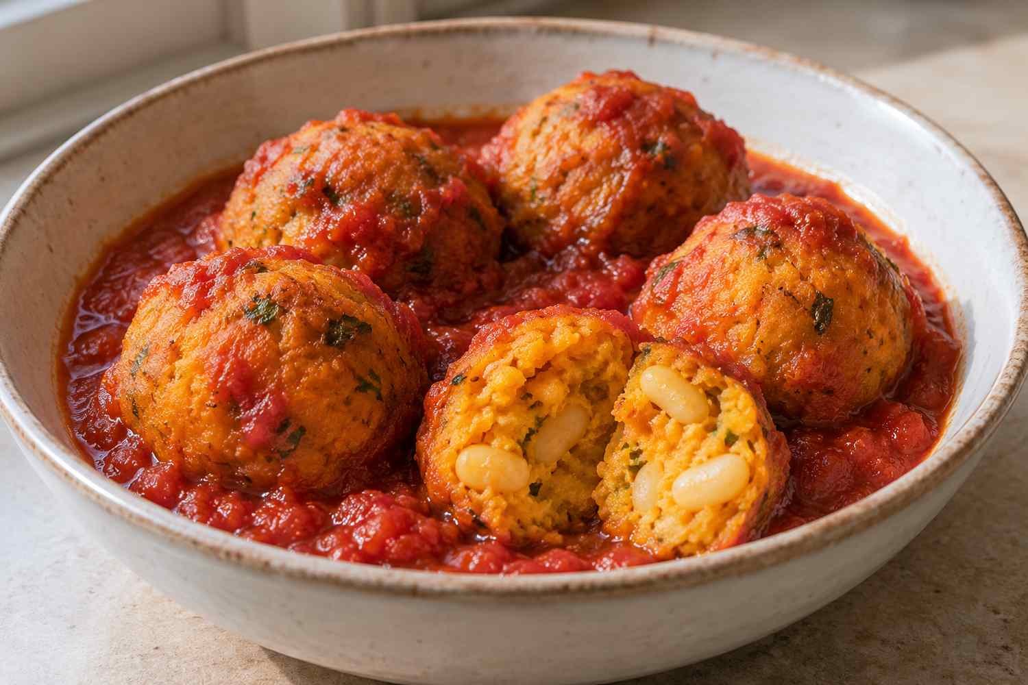 Se avete zucca e fagioli fate subito queste polpette con la salsa