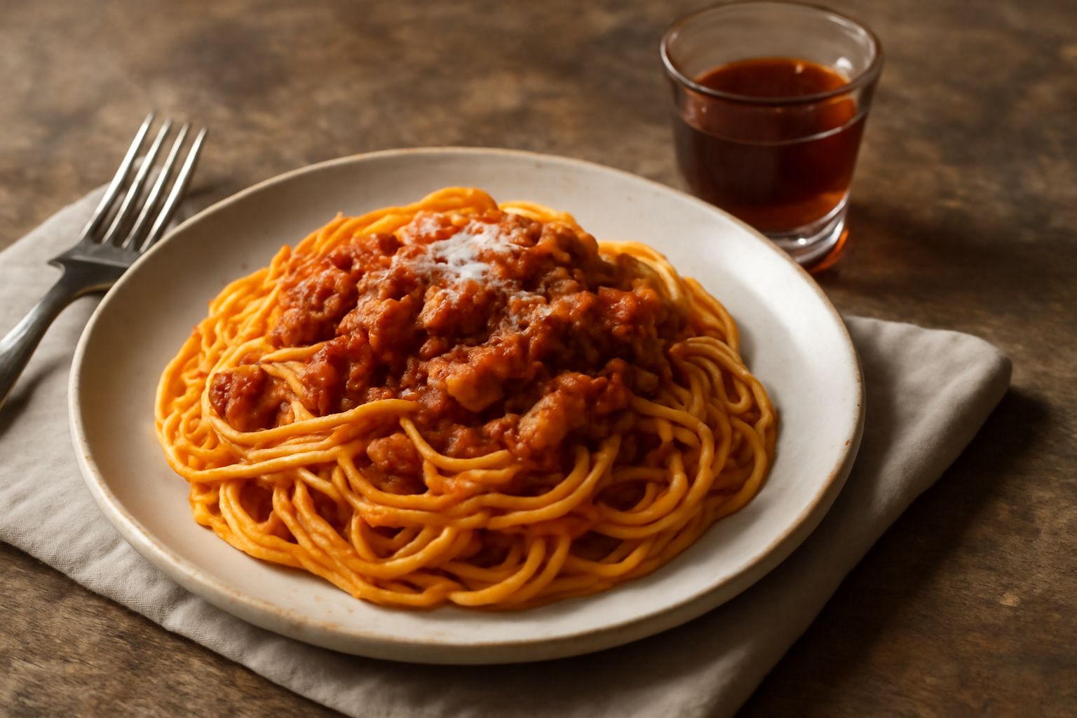 Bottiglia di amaro trentino color ambra scuro su un fondo di legno rustico, con accanto rami di genziana e altre erbe alpine fresche, bicchierino di vetro trasparente mezzo pieno del liquore color cog