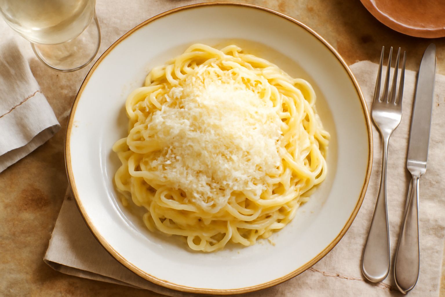 Asiago D.O.P. a fette spesse su tavolo di legno chiaro, con marchio di tutela visibile, accompagnato da pane tostato e miele fluido dorato
