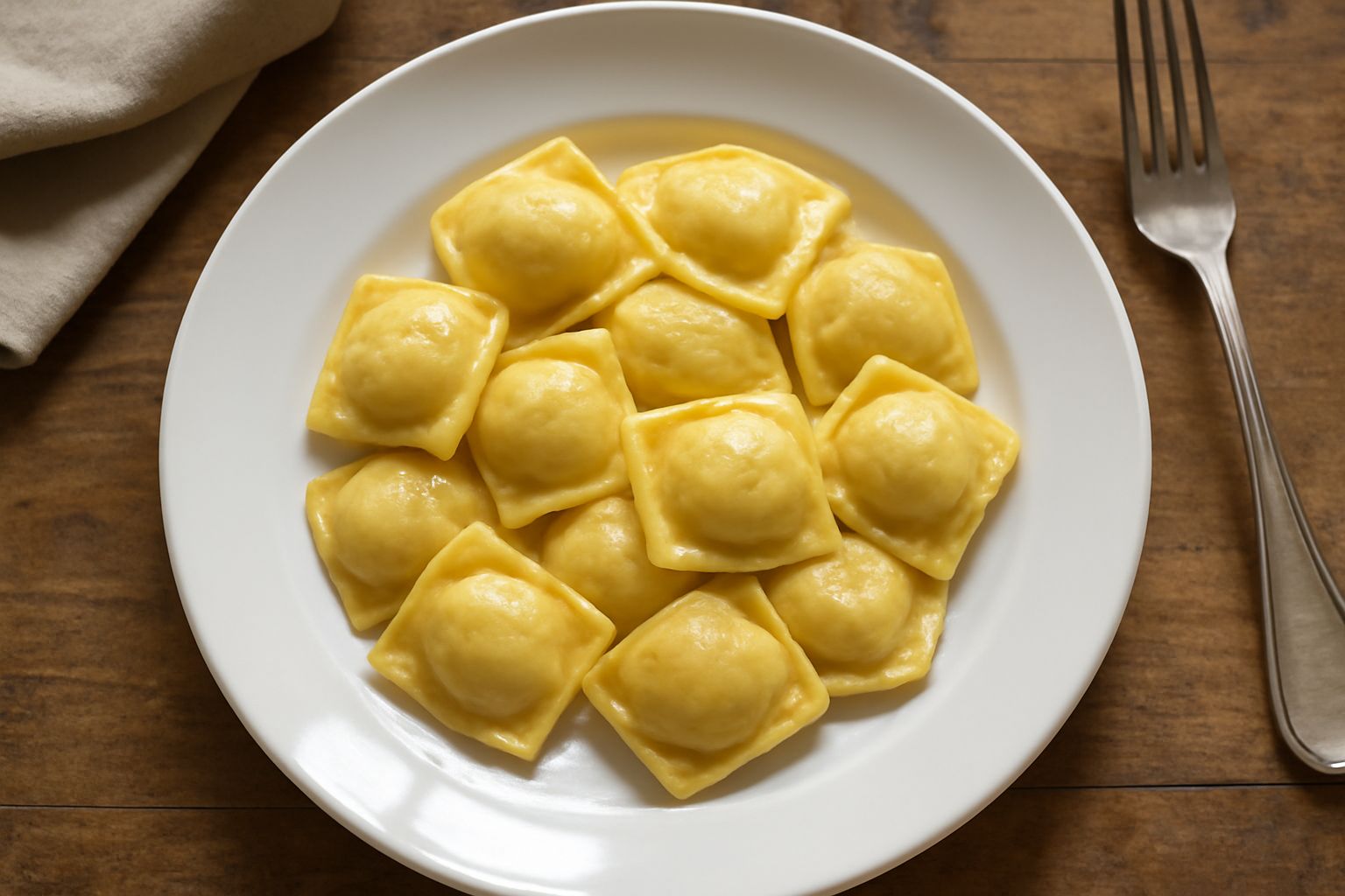 Bianchini pieni di ricotta e spinaci, disposti in fila su un piatto bianco, spolverati di parmigiano grattugiato, con salsa di pomodoro sullo sfondo