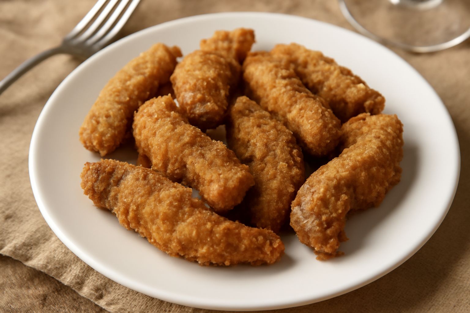 Pezzi di anguilla fritta dorati e croccanti disposti su carta da forno bianca, guarniti con limone fresco affettato e prezzemolo verde, con olio che goccia leggermente
