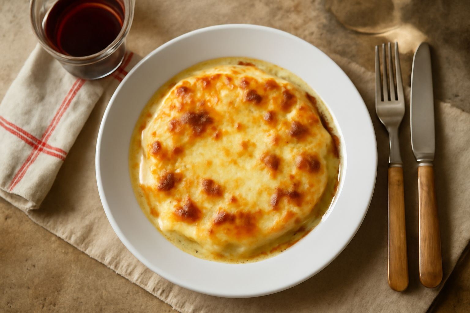 Branzi fresco su piatto bianco, formaggio bianco cremoso con superficie liscia, accompagnato da basilico fresco e filo d'olio d'oliva extravergine