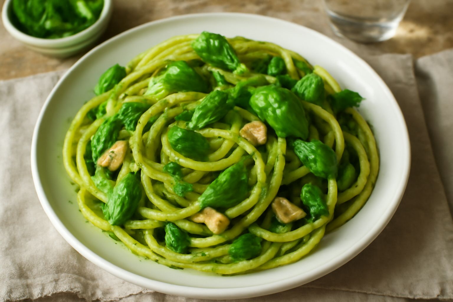 Bucatini al basilico