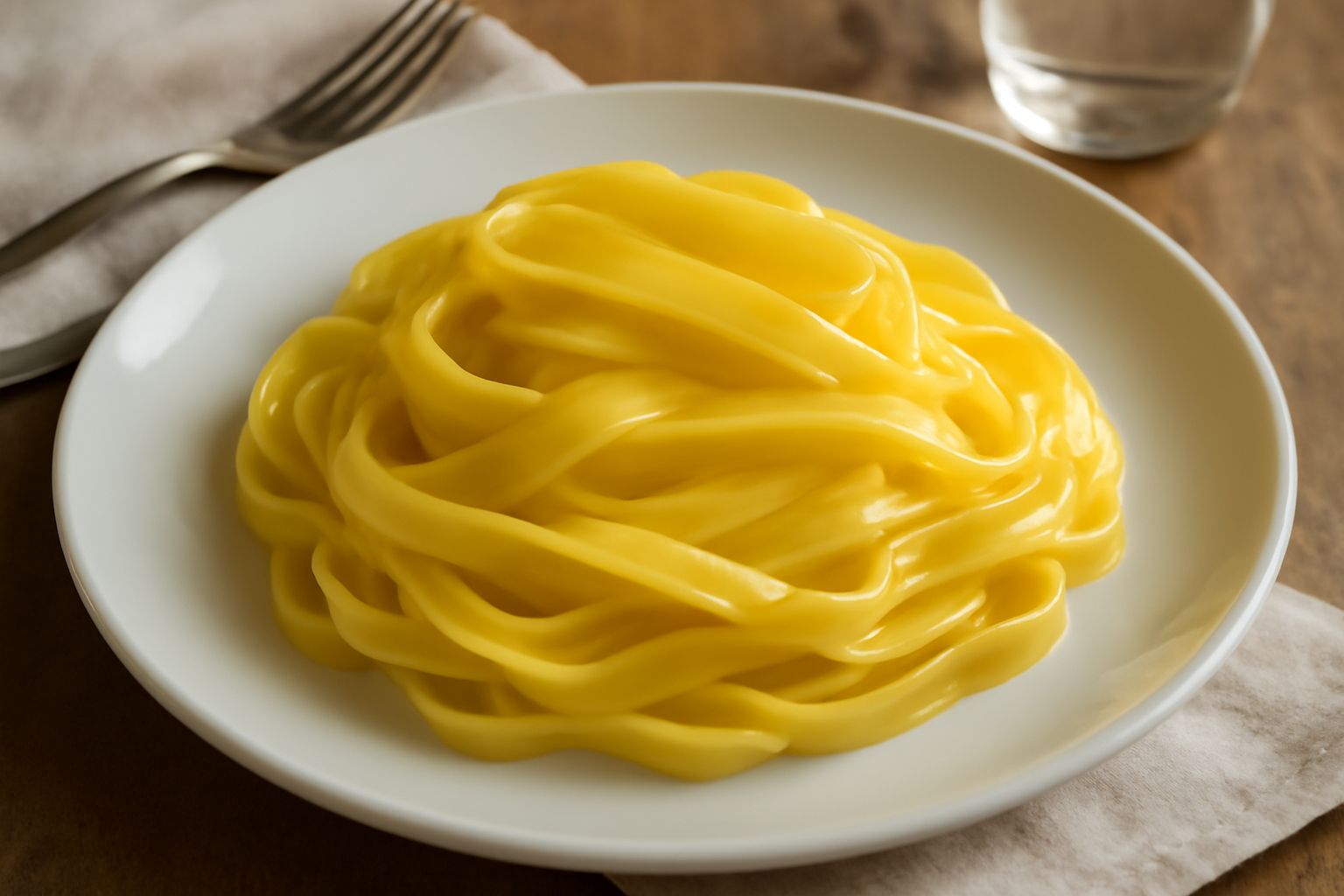 Burro di montagna di color giallo paglierino, dalla superficie liscia e cremosa, modellato in una ciotola di ceramica bianca, con accanto un cucchiaio di legno e qualche goccia di latticello