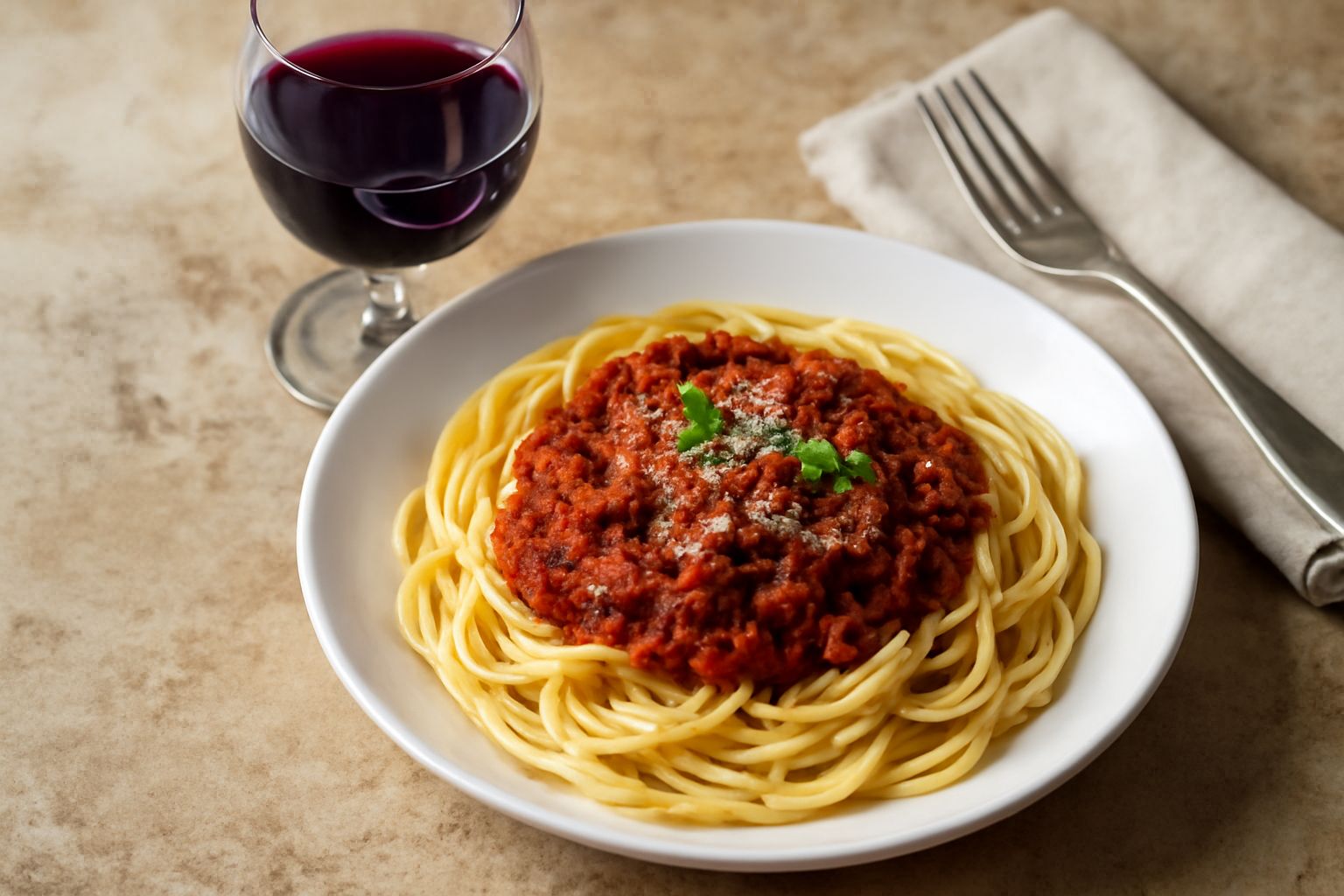 Bicchiere di vino Cabernet Franc rosso rubino con riflessi violacei, calice trasparente poggiato su tavolo di legno scuro, accanto a uva nera e foglie di vite