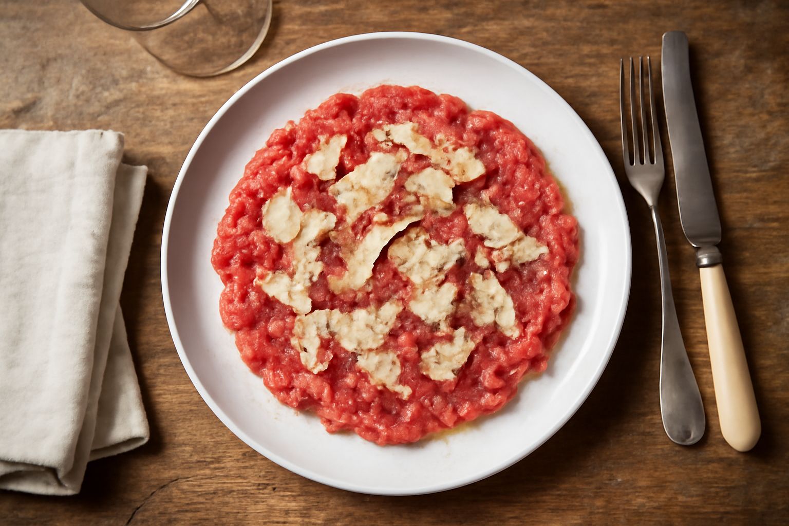 Carne cruda all'albese: proteine nobili in una carezza di olio che nutre senza appesantire