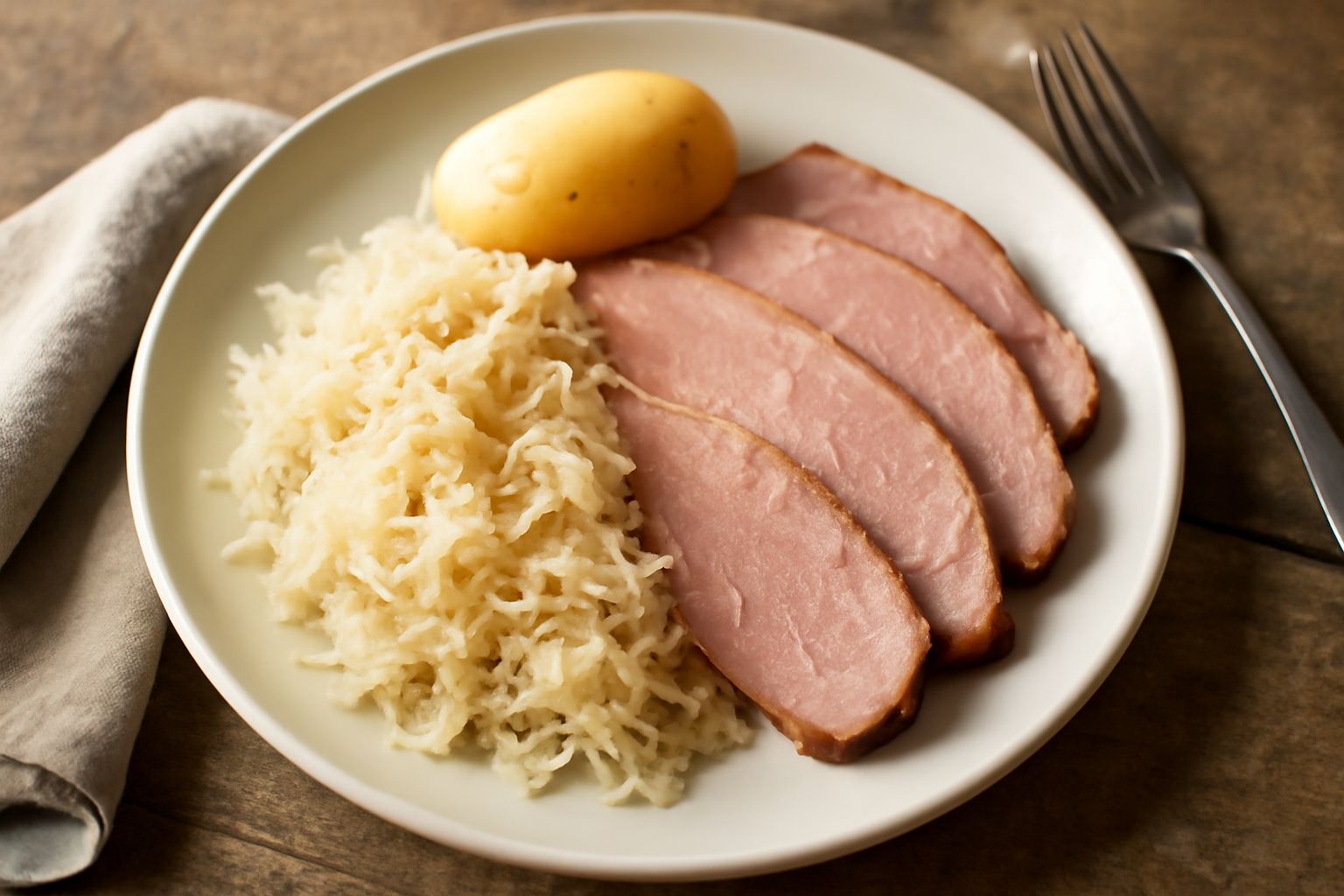 Carne salata con crauti