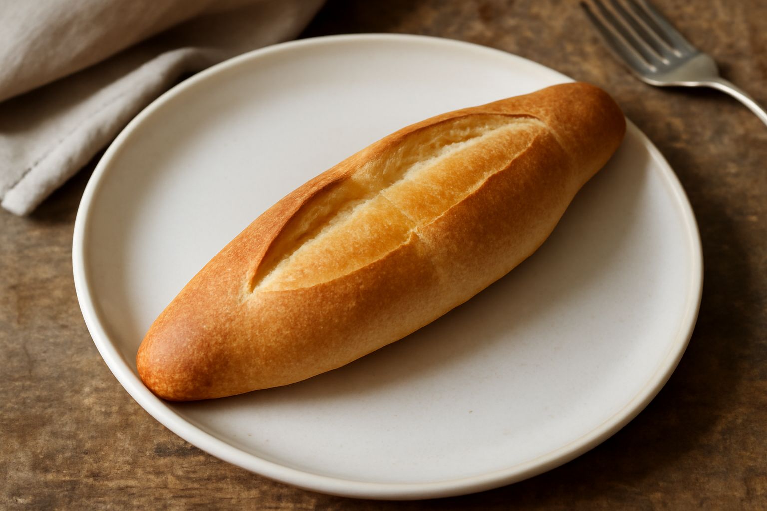 Tre ciriole appena sfornate, dorate e croccanti, posate su una pala di legno con la crosta dorata e ben svasata, ancora fumanti