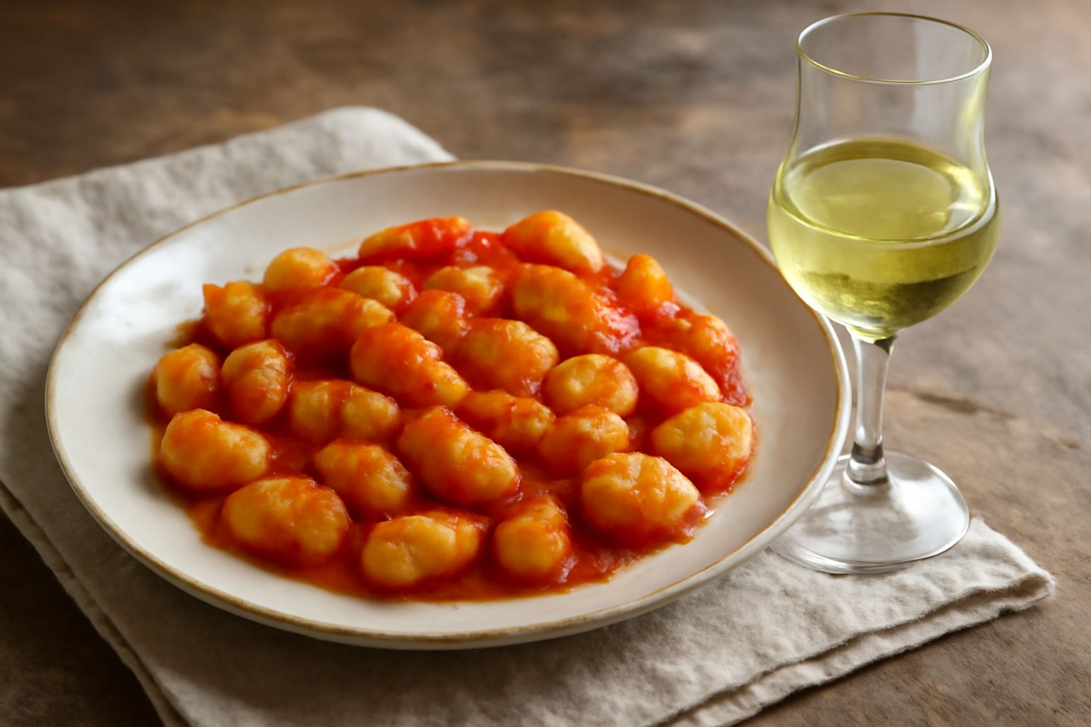 Bicchierino di grappa trasparente e cristallina su sfondo sfumato, con riflessi dorati della luce, accanto a un mazzo di acini d'uva rossa scura