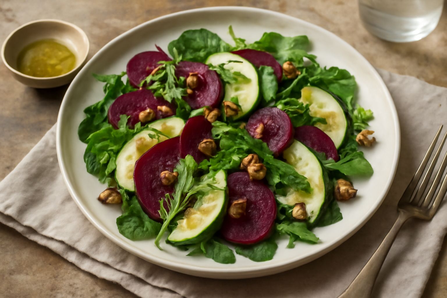 Insalata di barbabietola e mela