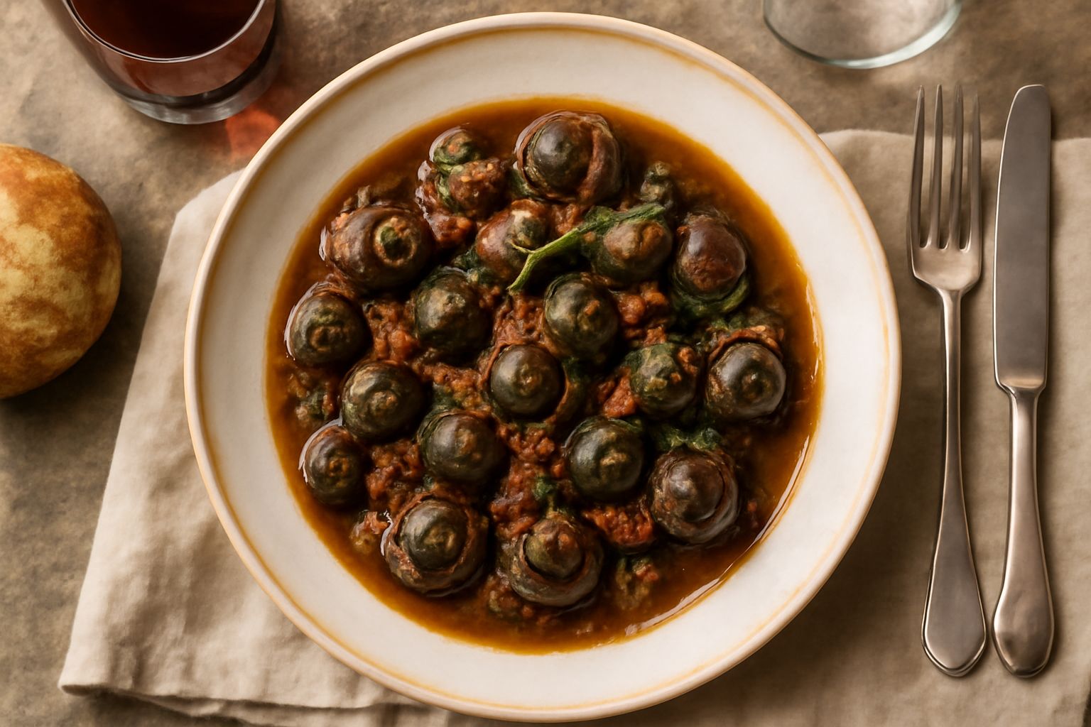 Lumache al Barolo: morbidezza che nutre e scalda con eleganza