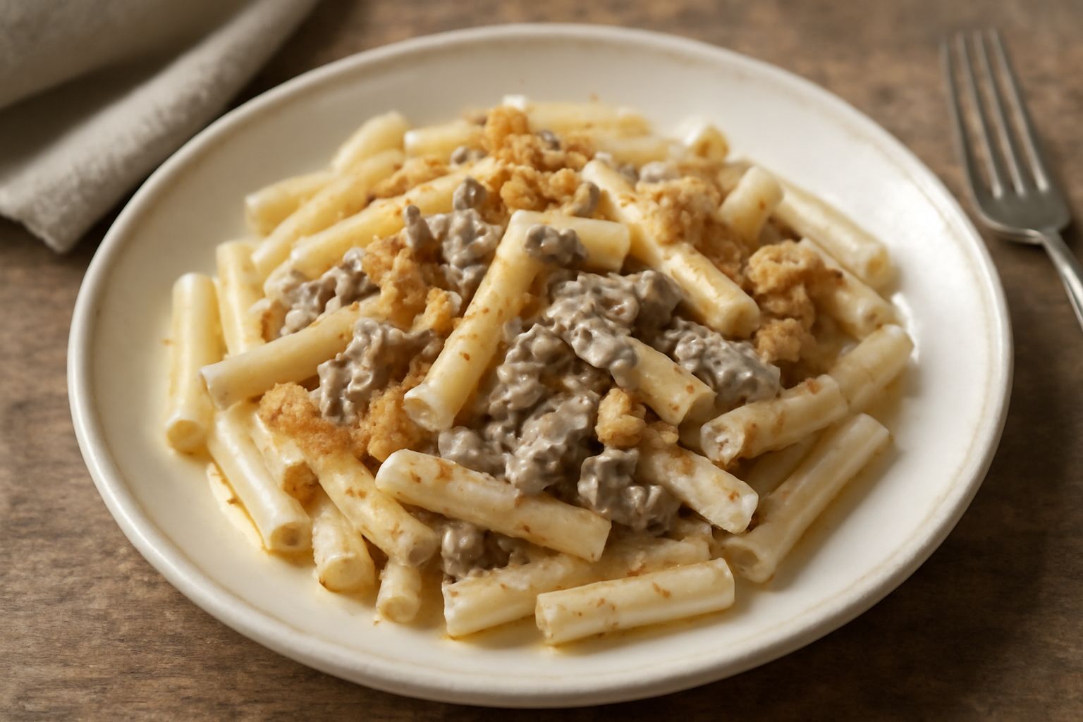 Maccaroni con le sardelle salate