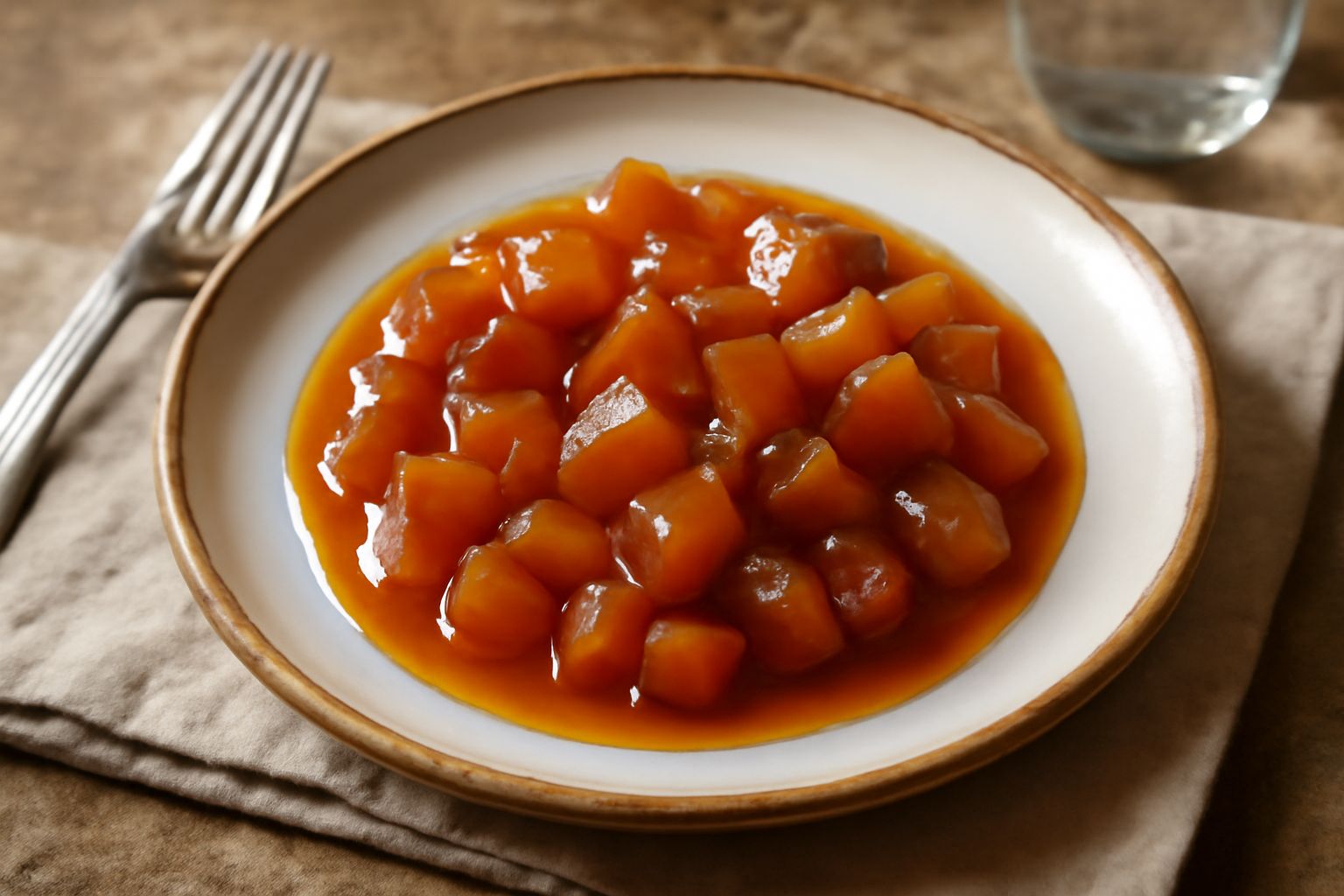 Barattoli di vetro con mostarda veronese di colore ambrato e bruno, con frutti visibili, accompagnati da una cucchiaiata su piattino bianco e fetta di pane tostato