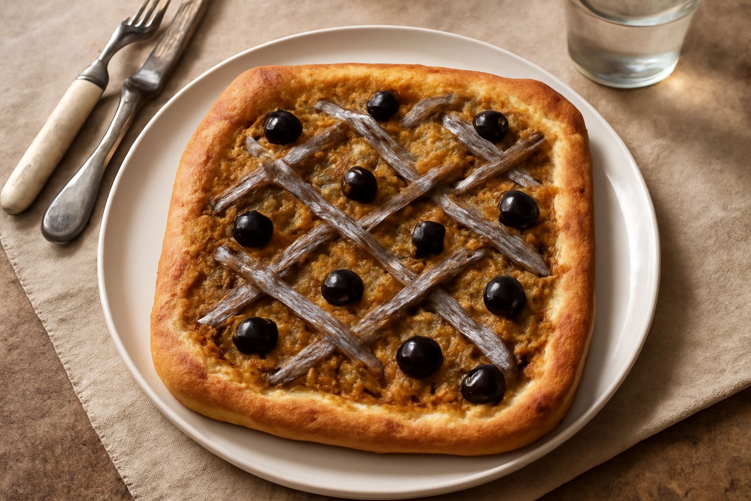 Pizza di cipolle romana