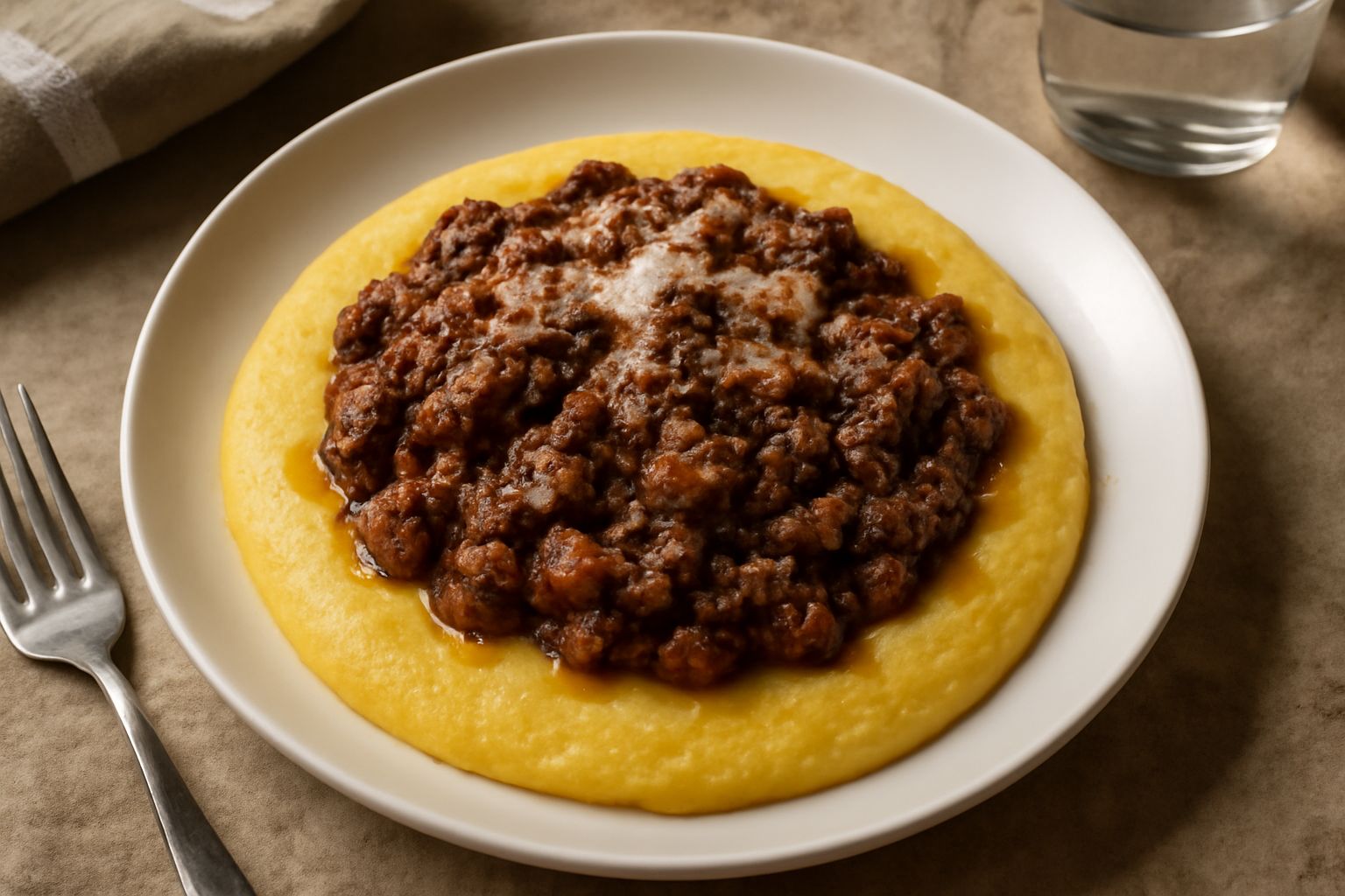 Polenta con ragù di scarti