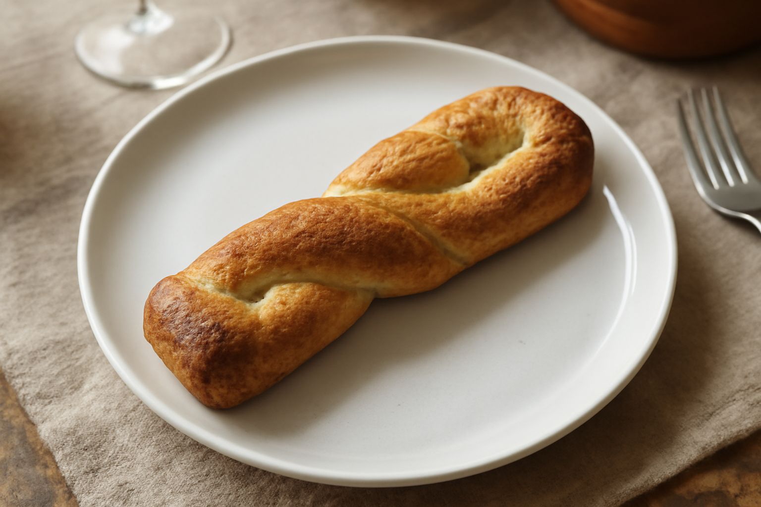 Biscotti rettangolari arrotolati color dorato e marrone, disposti in riga su un piatto bianco, con superficie rugosa e croccante, alcuni spezzati a metà per mostrare la consistenza interna friabile