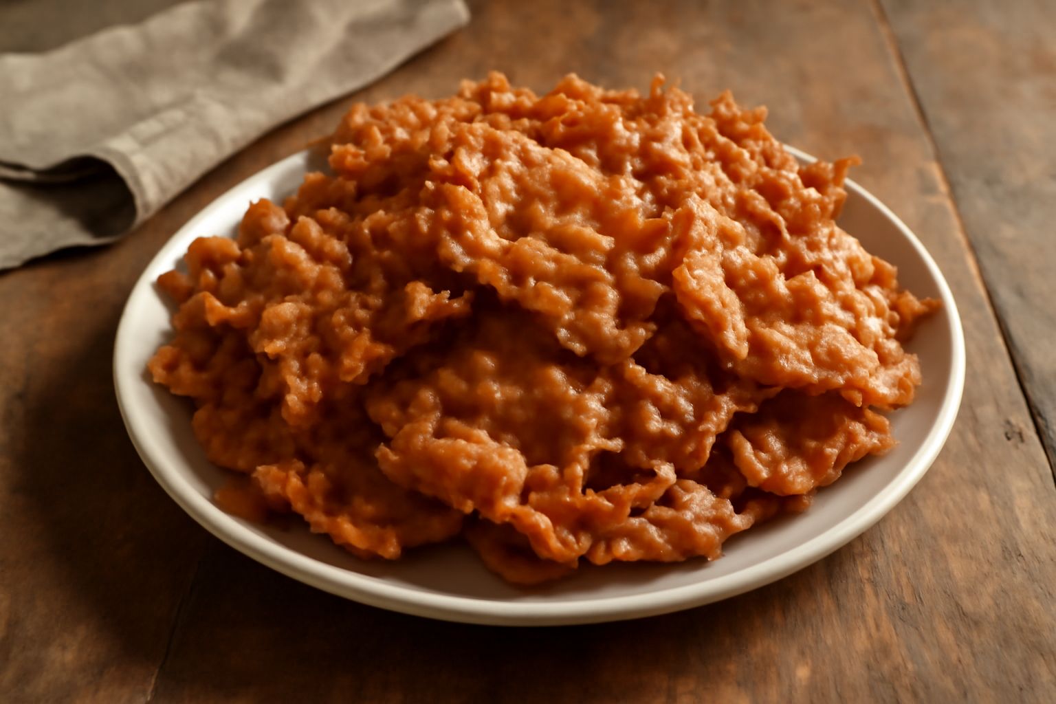 Porzione di saraghelle fritte dorate e croccanti, servite in un piatto bianco con salsa di pomodoro fresca a bordo, pepe nero spolverato in superficie