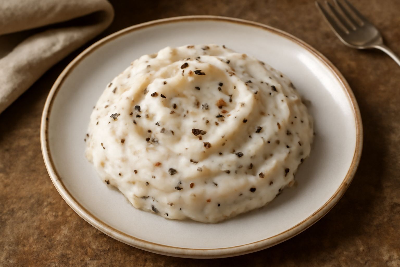 Strutto bianco crema in una ciotola di vetro, con visibili frammenti di rosmarino e aglio, accanto a rametti di erbe fresche e spicchi d'aglio su tavolo di legno chiaro