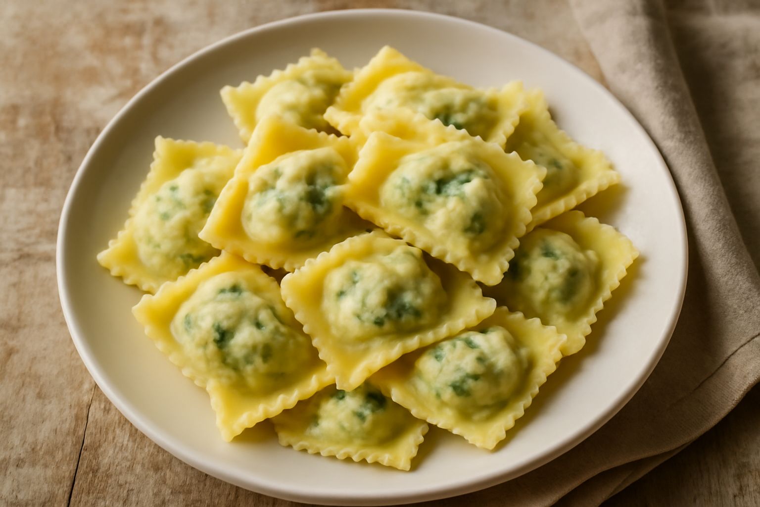 Tortellini friulani appena cotti serviti in una ciotola bianca con brodo caldo, guarniti con un filo d'olio, foglie di salvia fresca verde e una spolverata di formaggio grattugiato