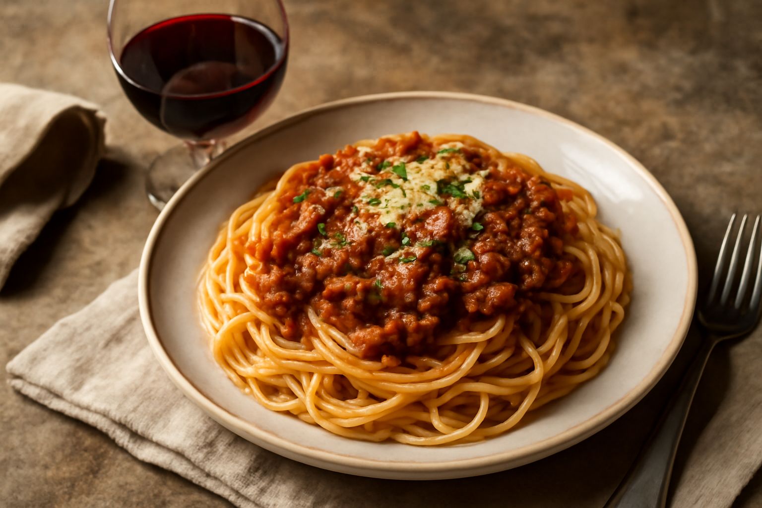 Bicchiere di vino rosso rubino Chianti Classico accanto a una bottiglia con etichetta nera e oro, su tavolo di legno scuro con pane toscano e affettati