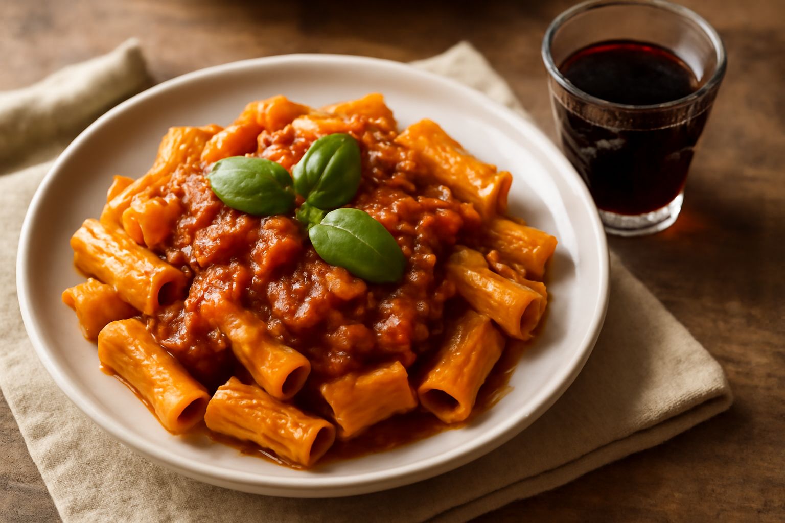 Bicchiere di vino di Varese dal colore rosso scuro e profondo, servito in un bicchiere trasparente con base trasparente, ripreso di fronte con sfondo neutro bianco, liquido limpido e denso visibile