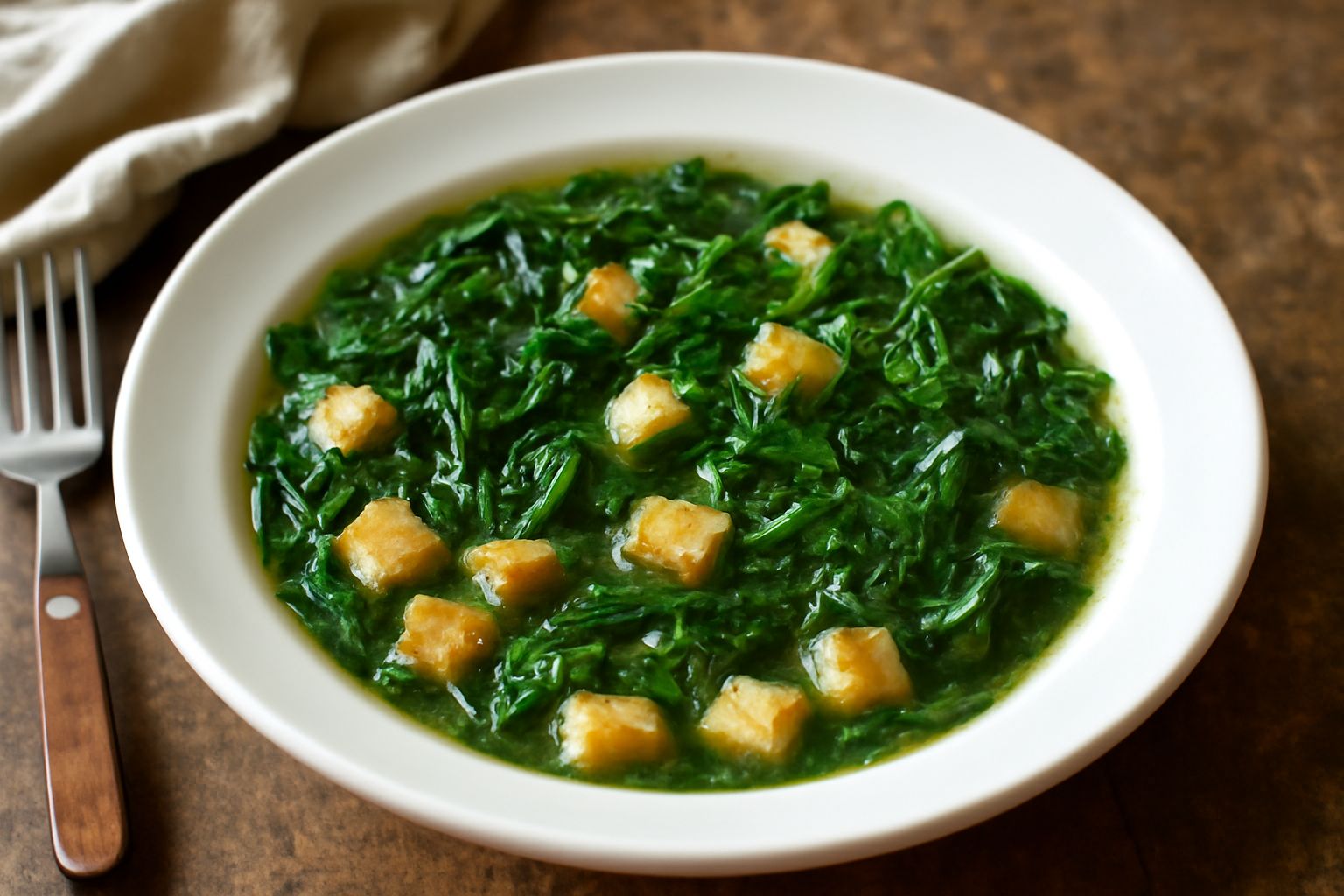 Zuppa d'erbette selvatiche